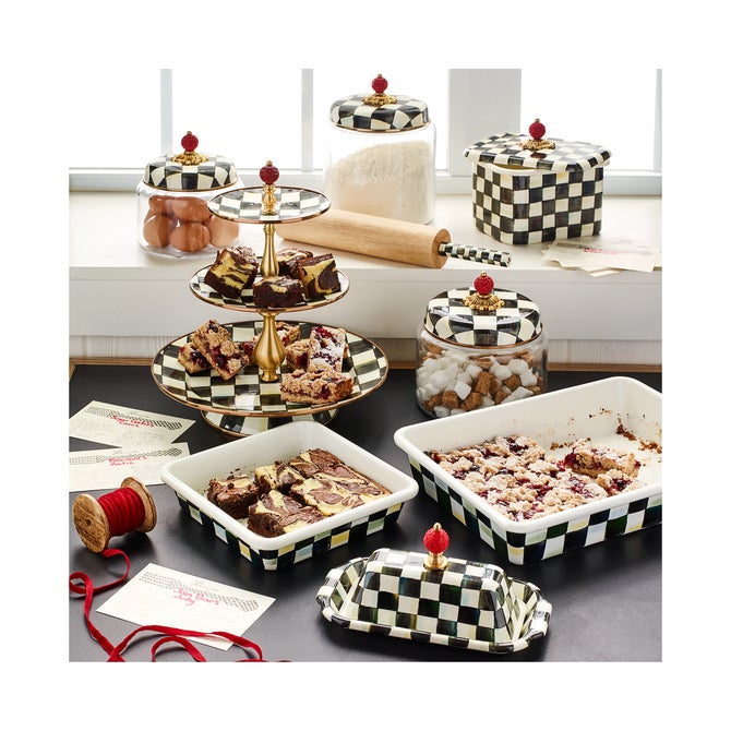 Courtly Check Recipe Box