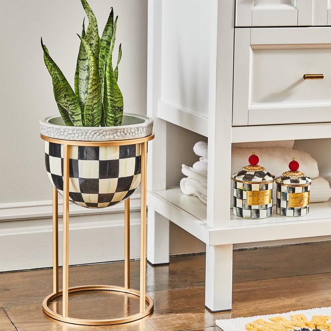 Courtly Check Short Plant Stand