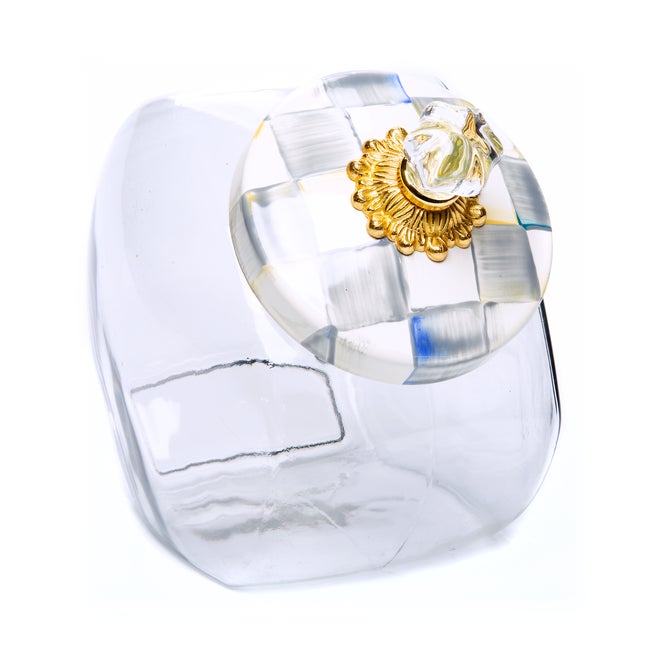 Cookie Jar with Courtly Check Lid