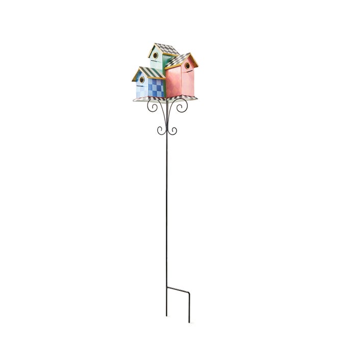 Birdhouse Condo Garden Stake