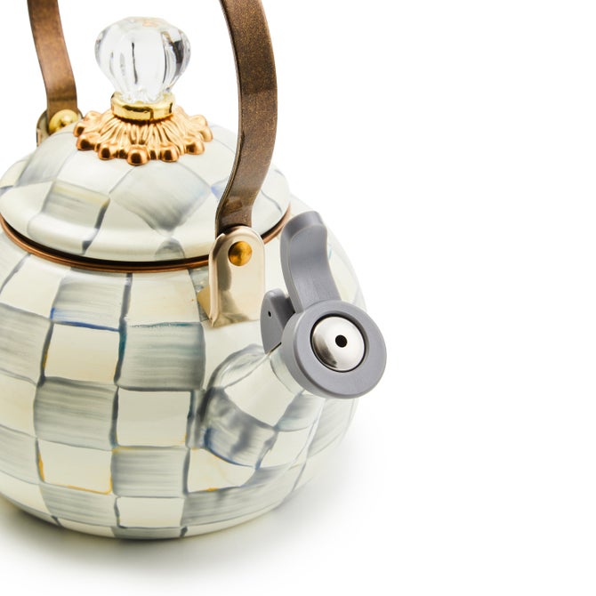 Sterling Check Whistling Tea Kettle