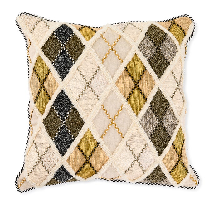 Mad For Plaid Argyle Pillow