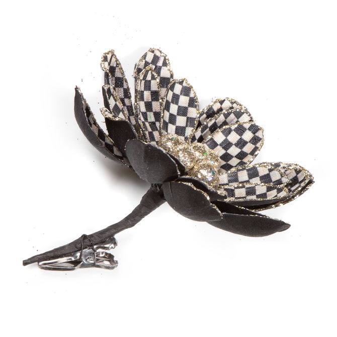 Courtly Check Flower Clip