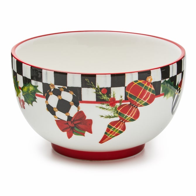 Deck the Halls Breakfast Bowls, Set of 4