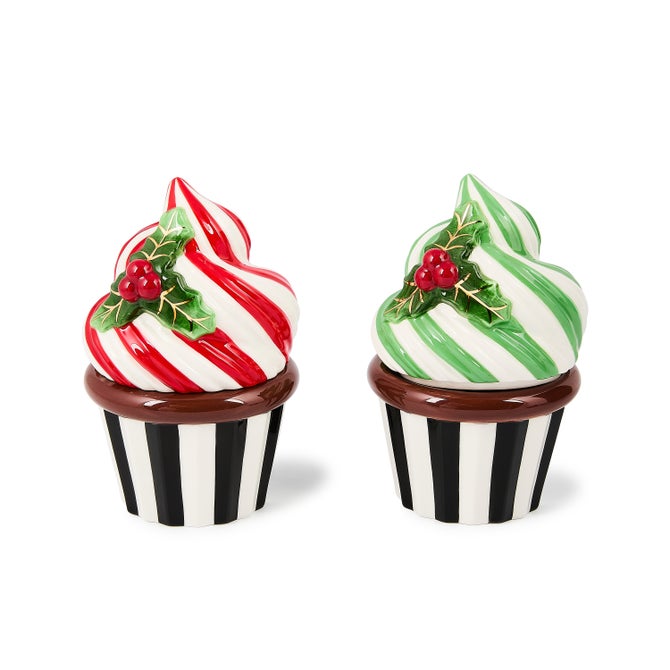 Check It Out Ceramic Cupcake Boxes, Set of 2
