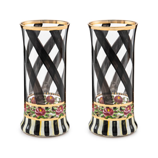 Maypole Black Highball Glass, Set of 2