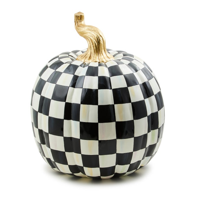 Courtly Check Glossy Large Pumpkin