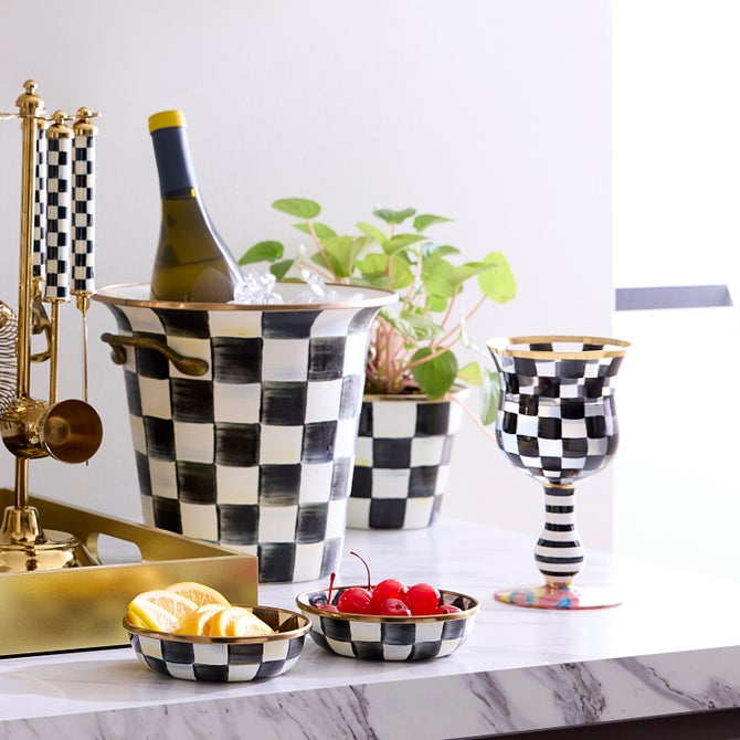 Carnival Black Wine Glass