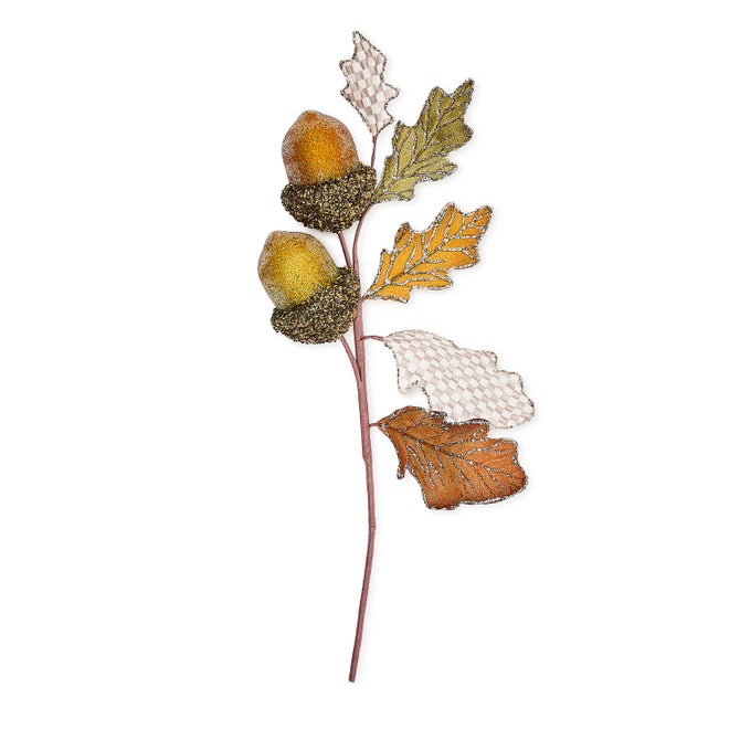 Mocha Check Acorn Spray