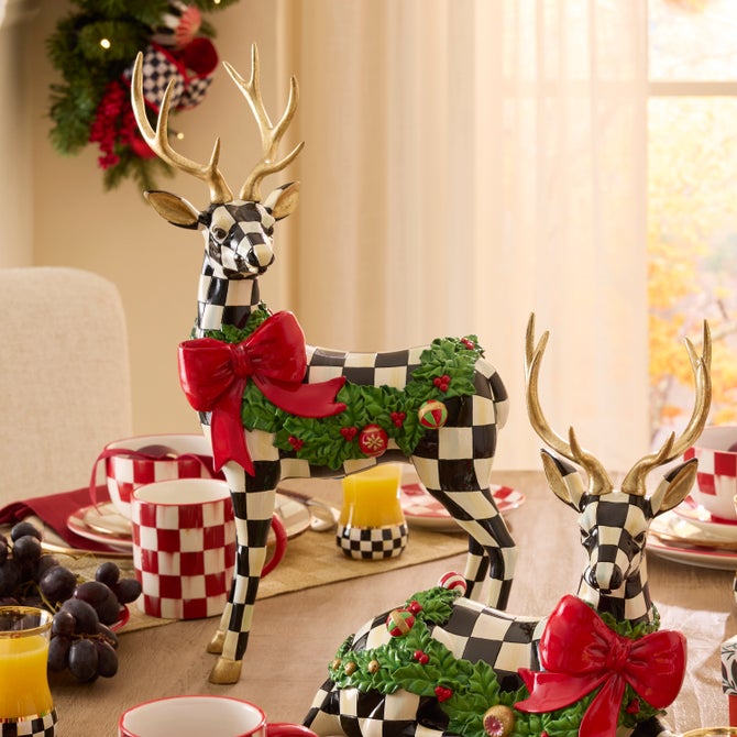 Holly Check Standing Deer