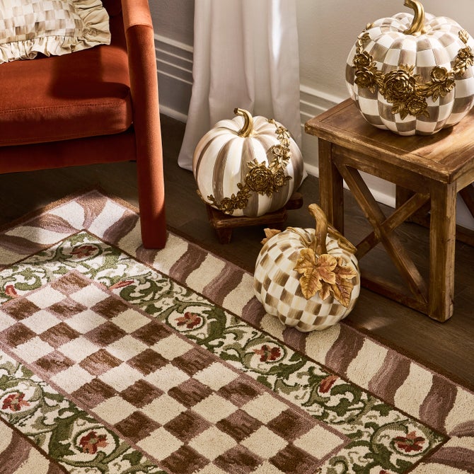 Mocha Check 5' x 8' Rug