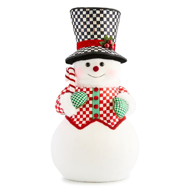 Check It Out Fabric Snowman Figure