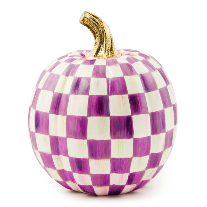 Plum Check Small Pumpkin
