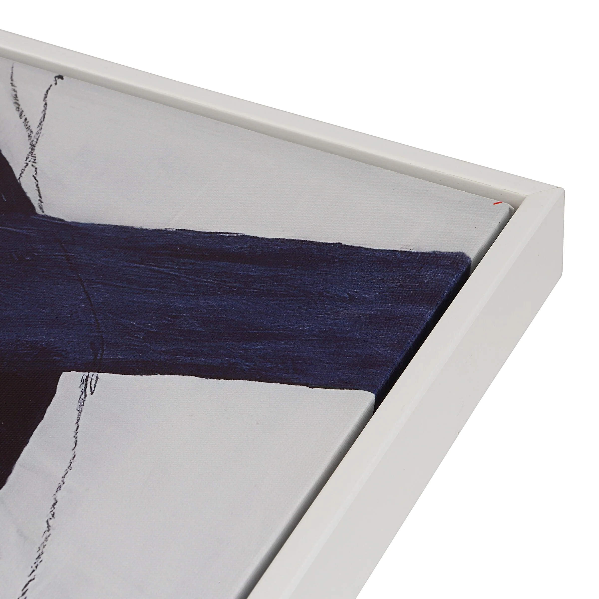 Abstract Wall Art with White Frame, Set of 2