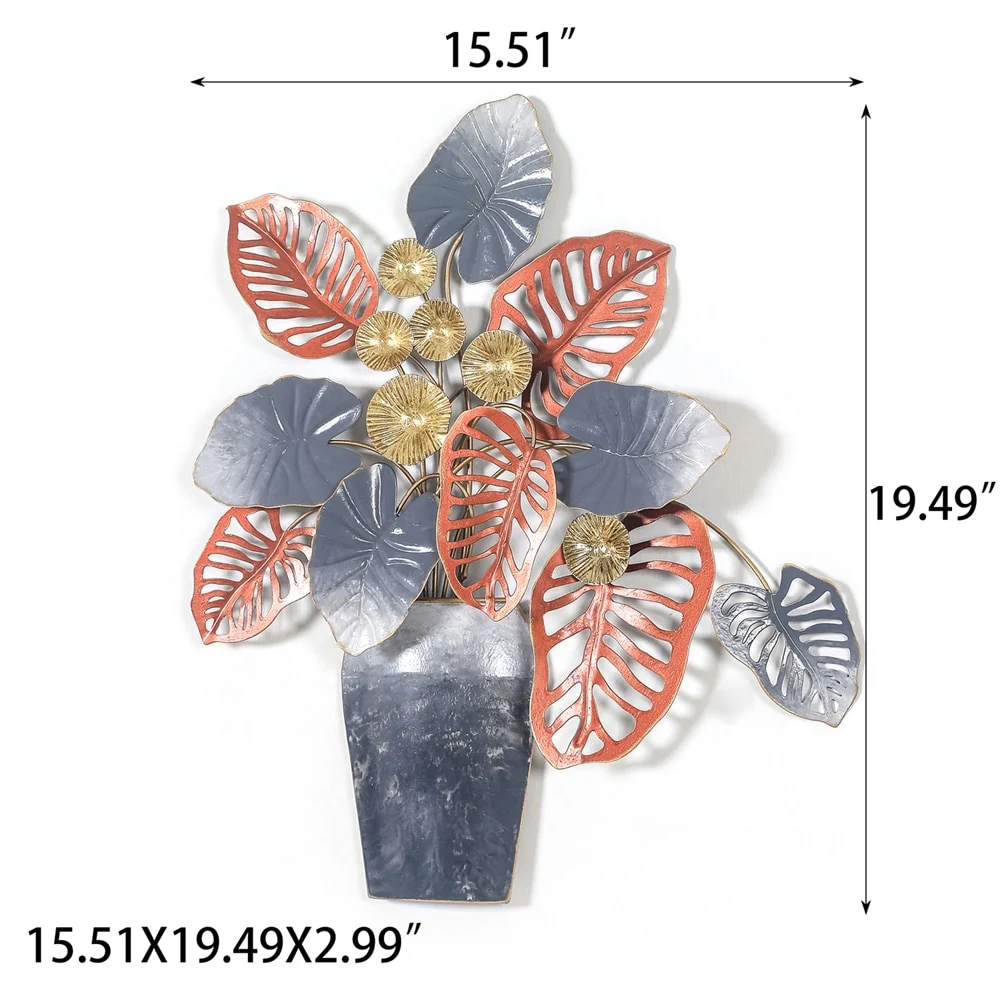 Metal Flower Wall Decor