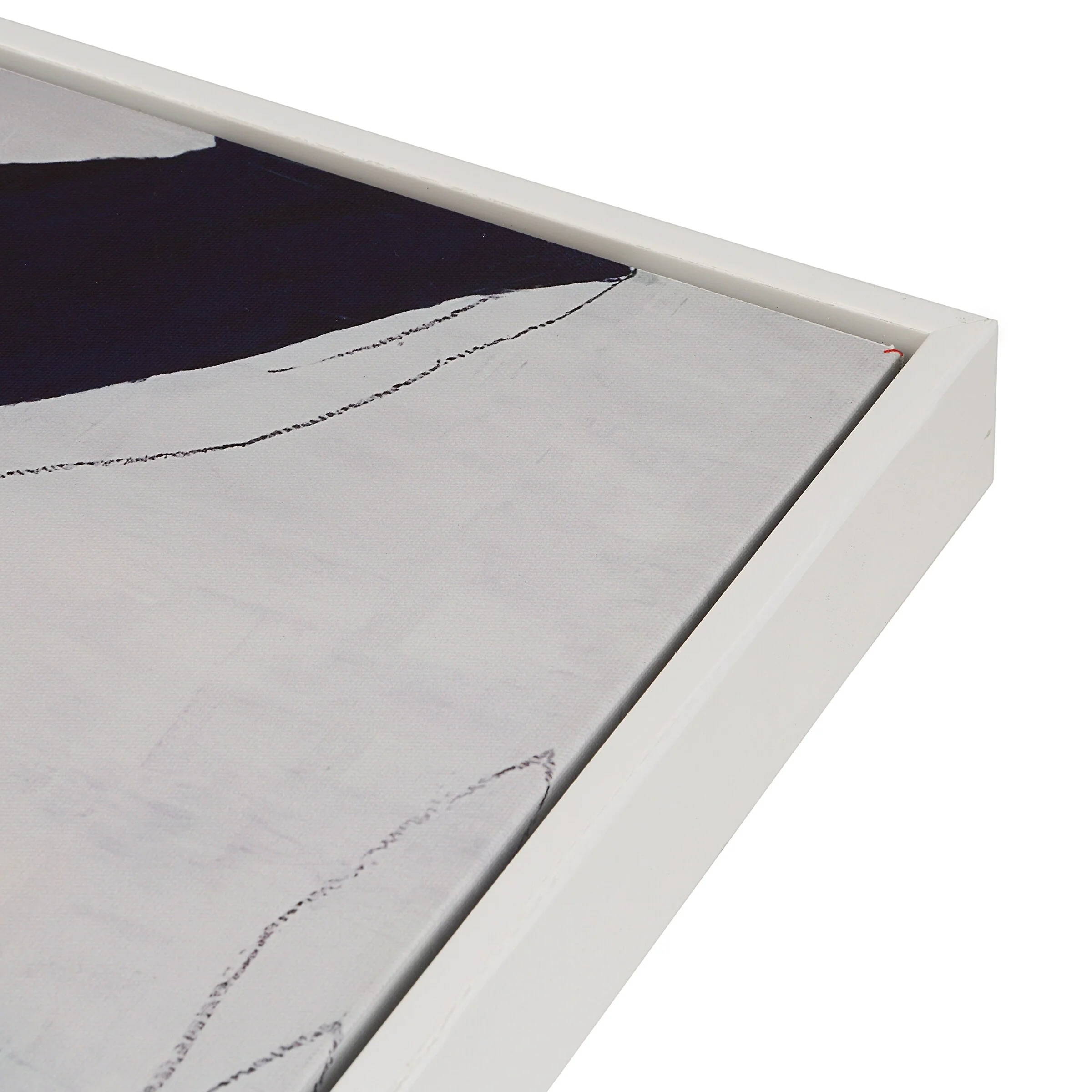 Abstract Wall Art with White Frame, Set of 2