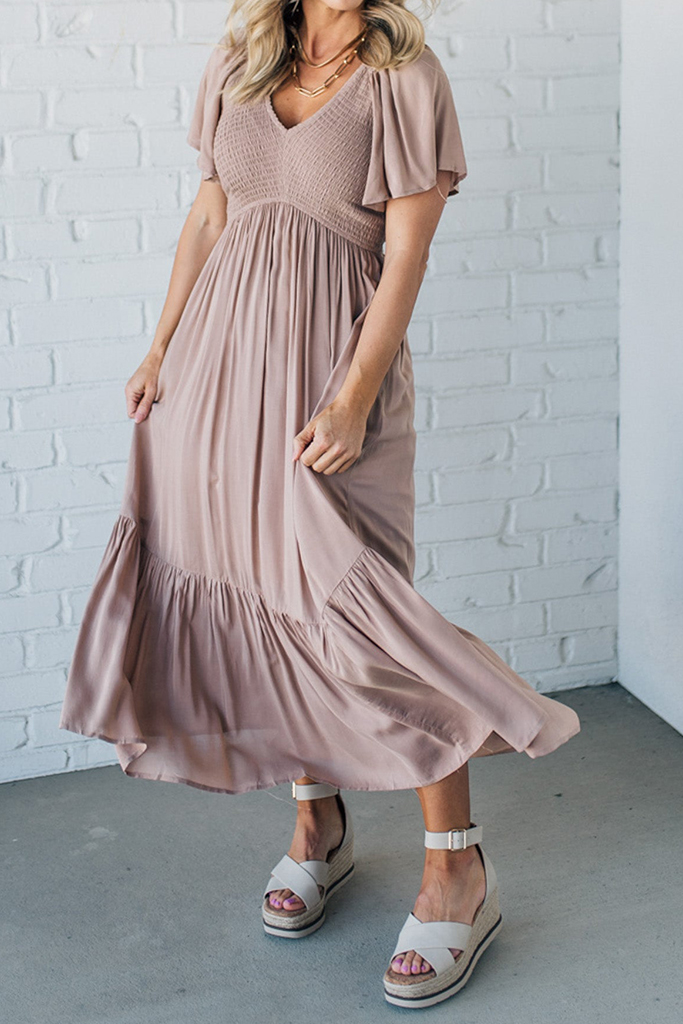 Smocked Flowy Dress