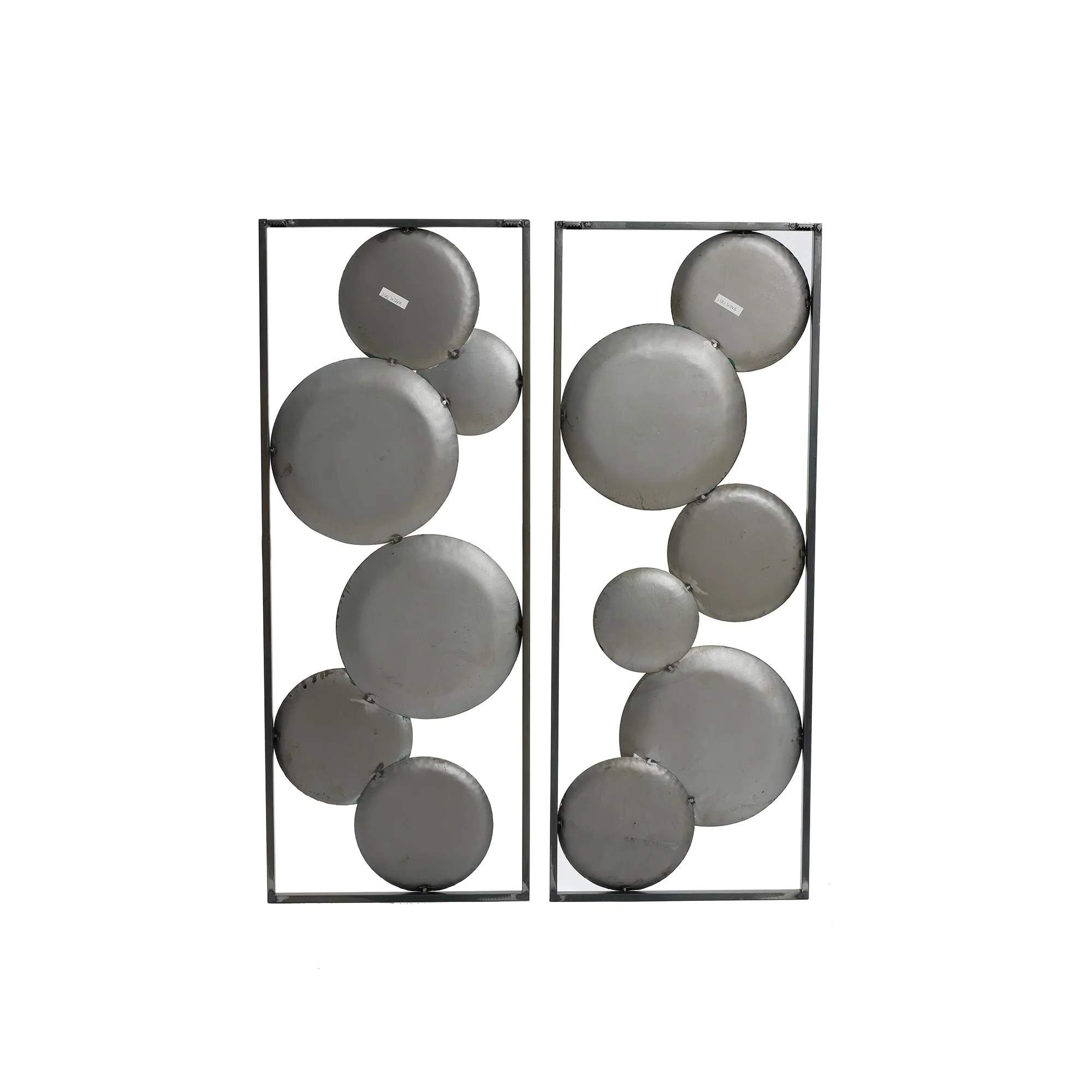 Set of 2 Coastal Abstract Geometrical Wall Decor Panels