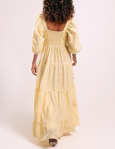 Mini Flores Dress - yellow