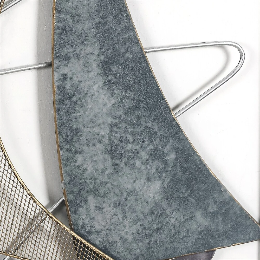3D Metal Ship Wall Decoration Sailboat Wall Sculpture
