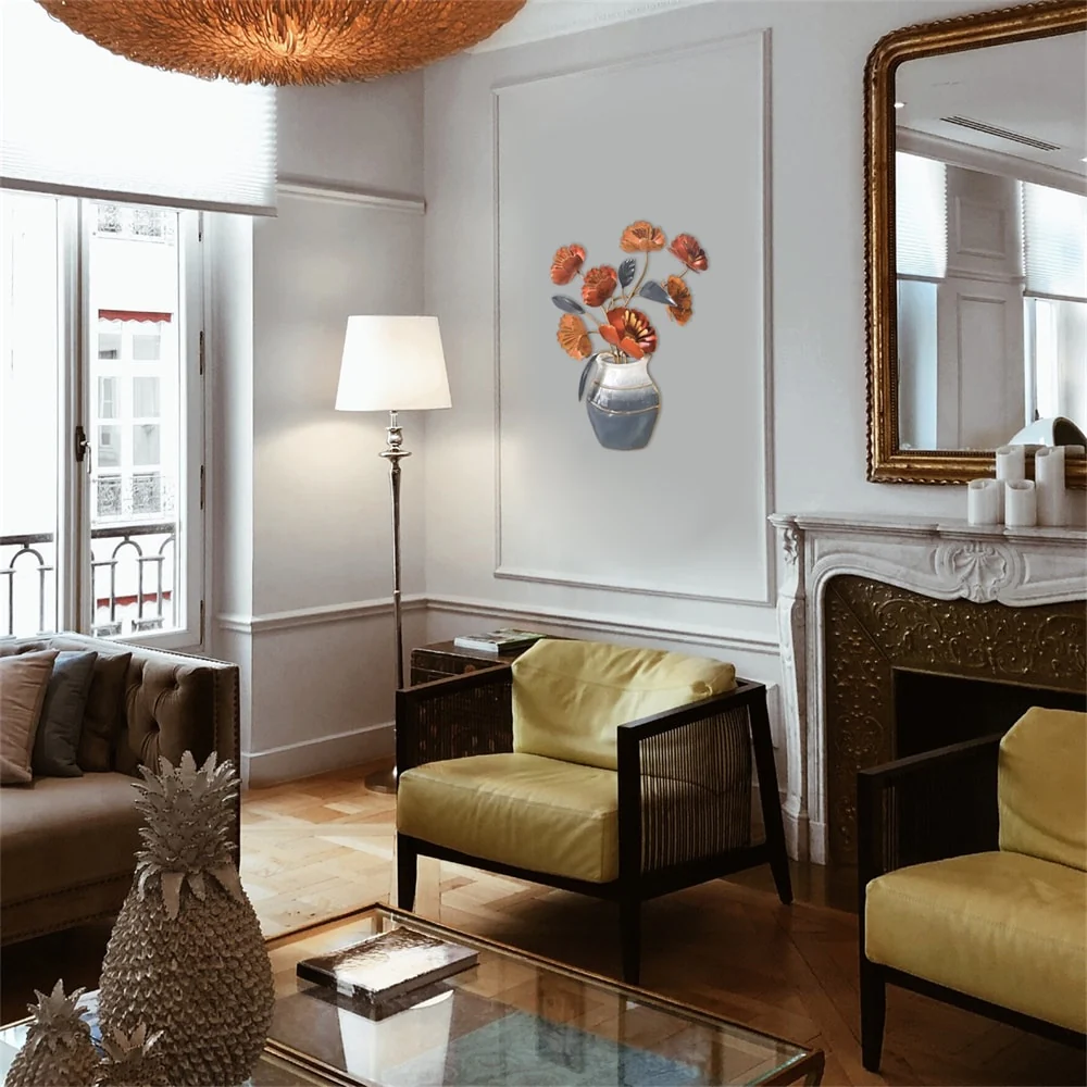 Metal Flower Wall Decor