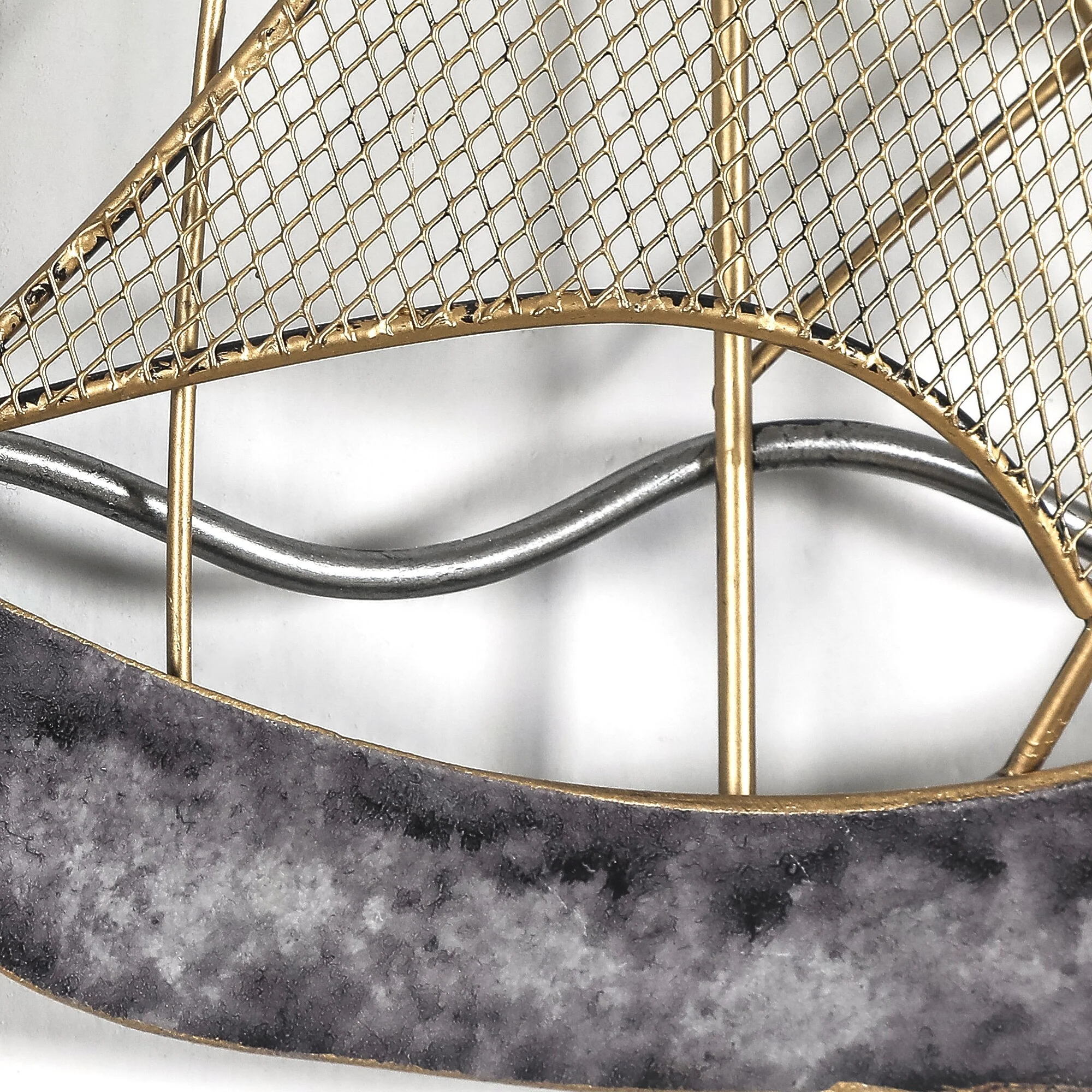 3D Metal Ship Wall Decoration Sailboat Wall Sculpture