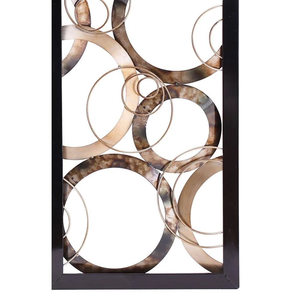 Large Metal Wall Sculpture Decor with Frame