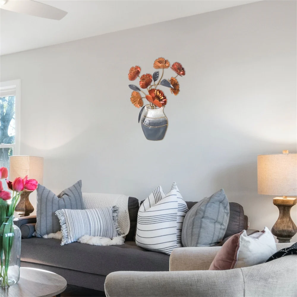 Metal Flower Wall Decor