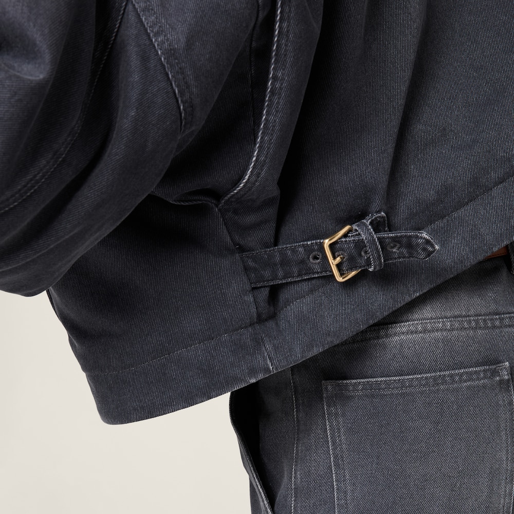 Drill blouson jacket