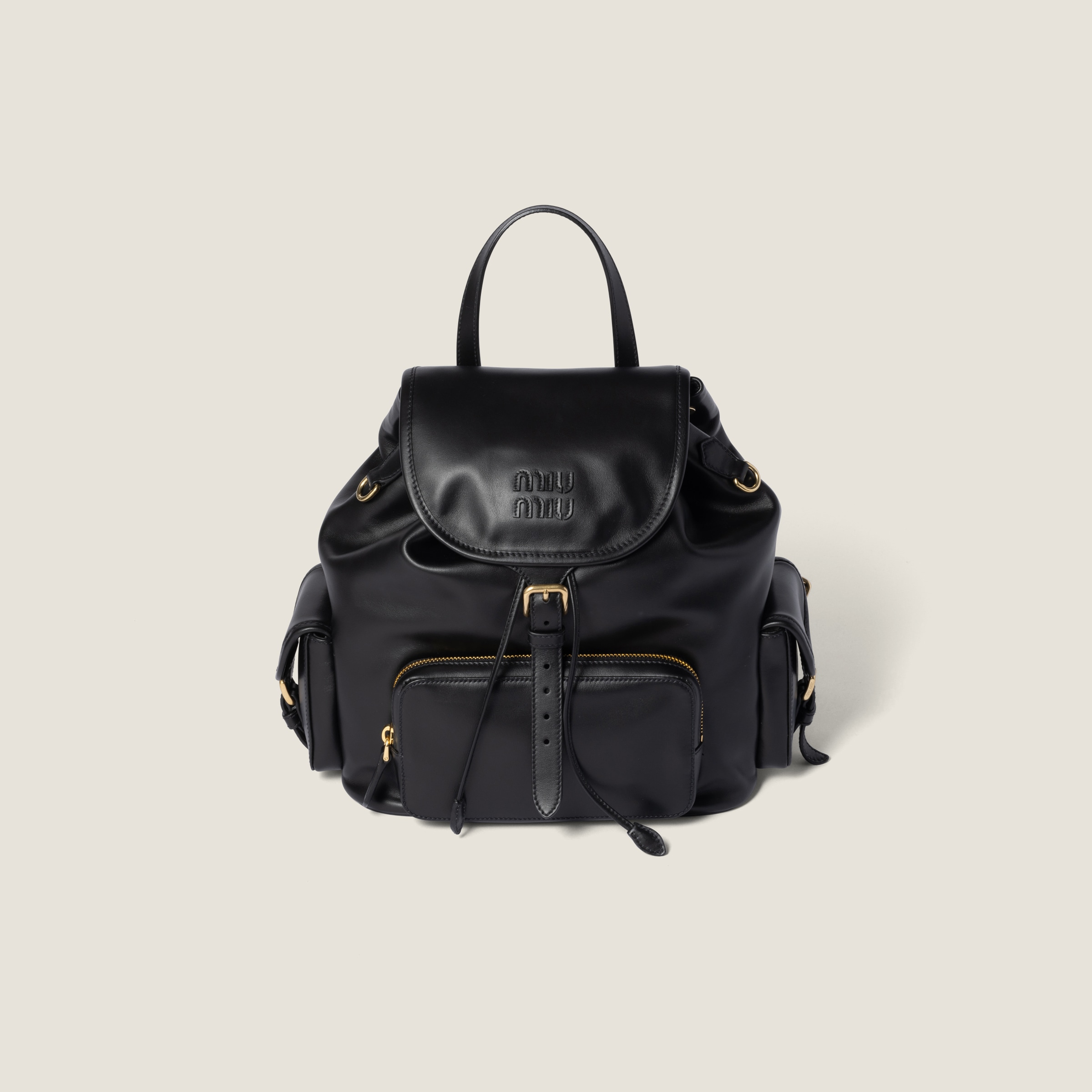 Leather backpack