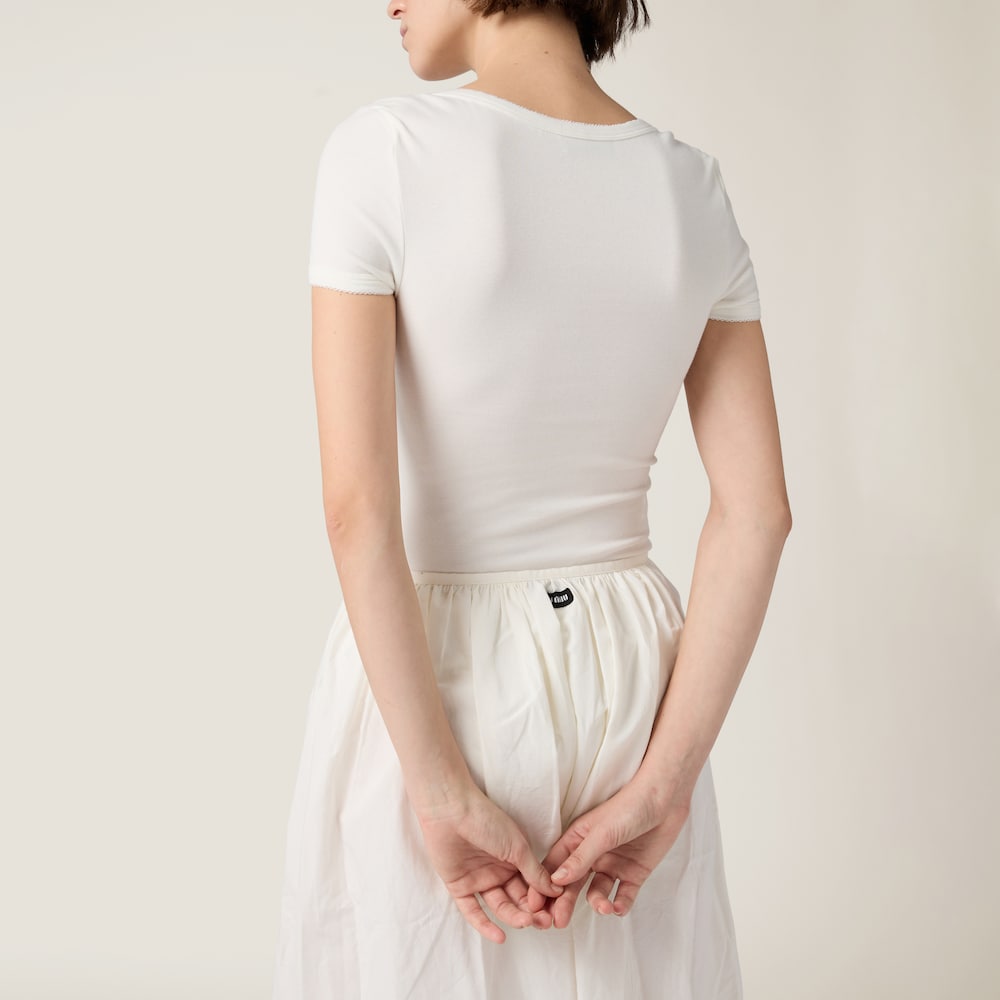 Petit Bateau X Miu Miu stretch jersey bodysuit