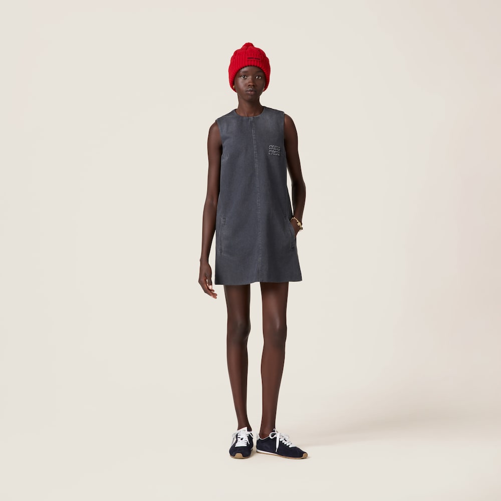 Drill mini-dress