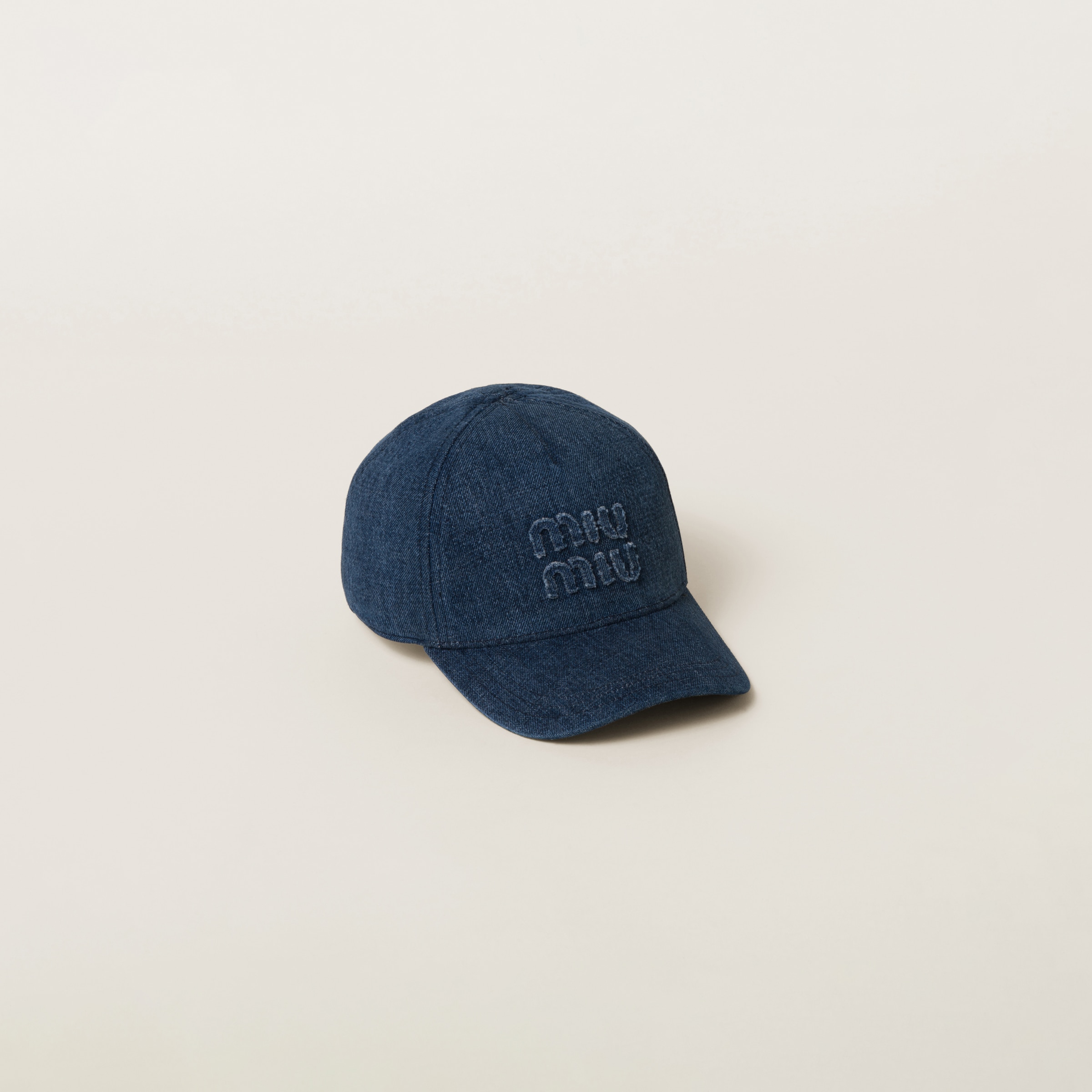 Denim baseball cap