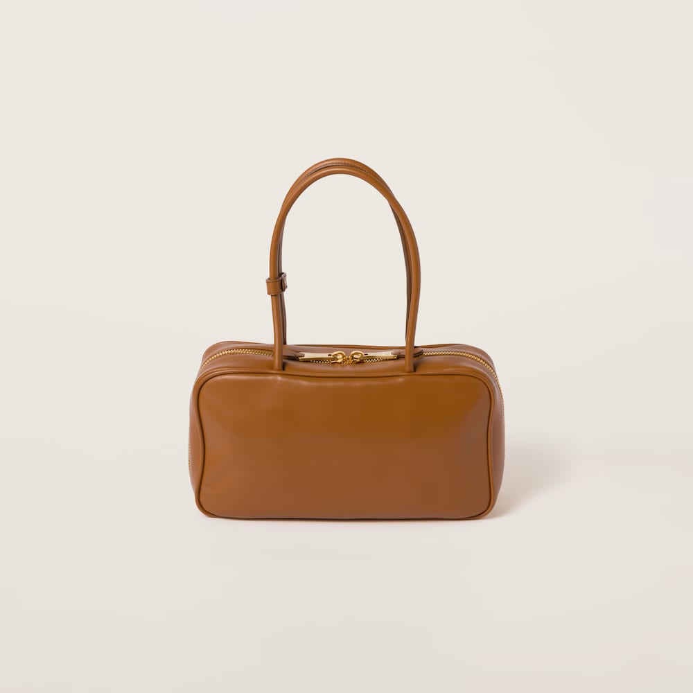 Beau leather top-handle bag