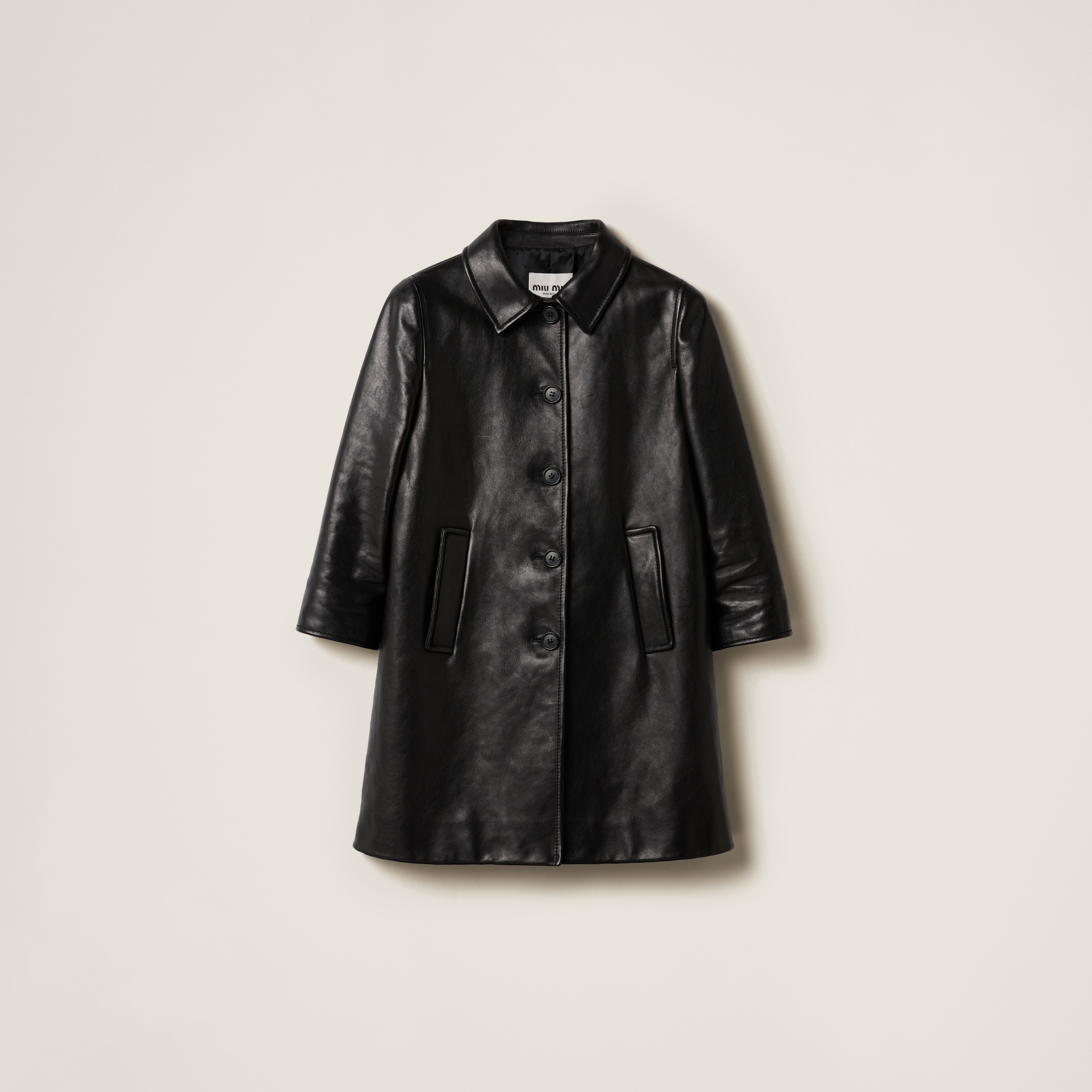 Leather coat