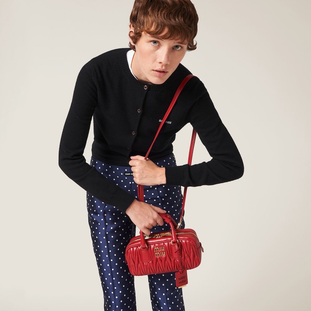 Arcadie matelassé nappa leather bag