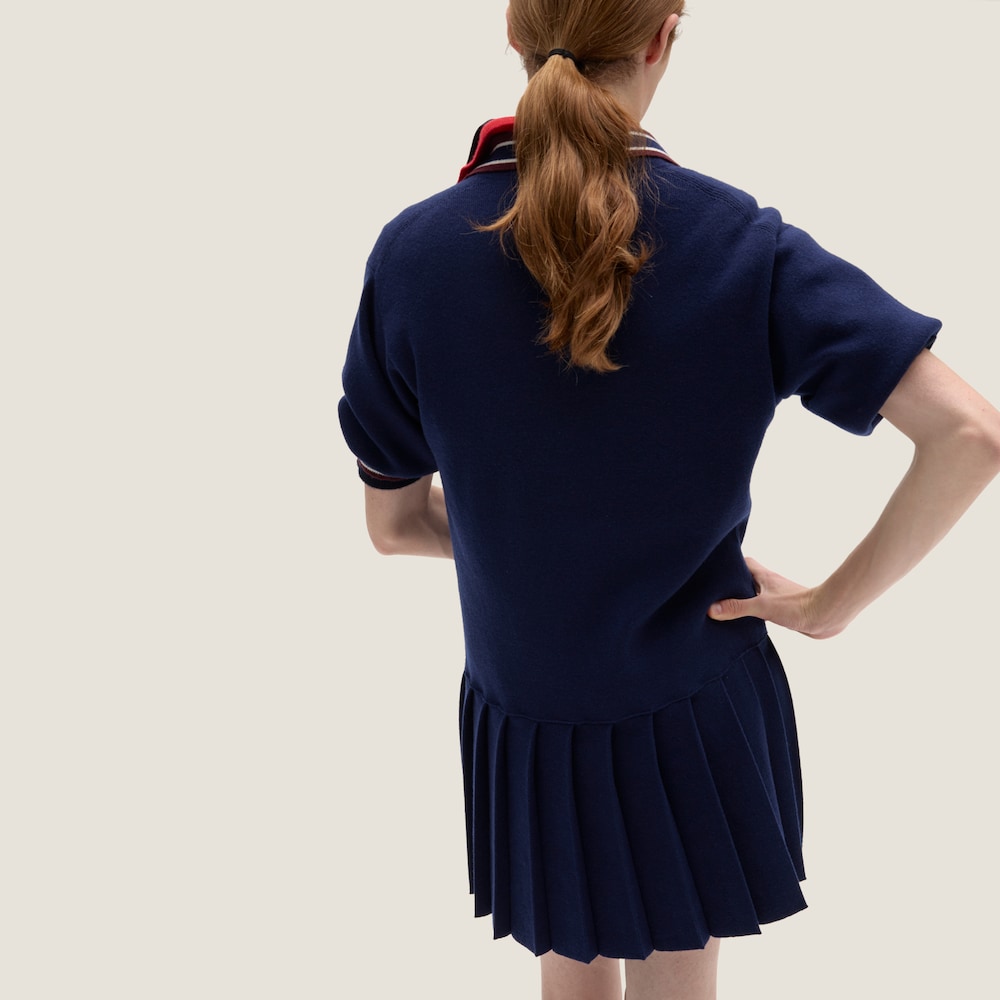 Wool and cashmere polo dress