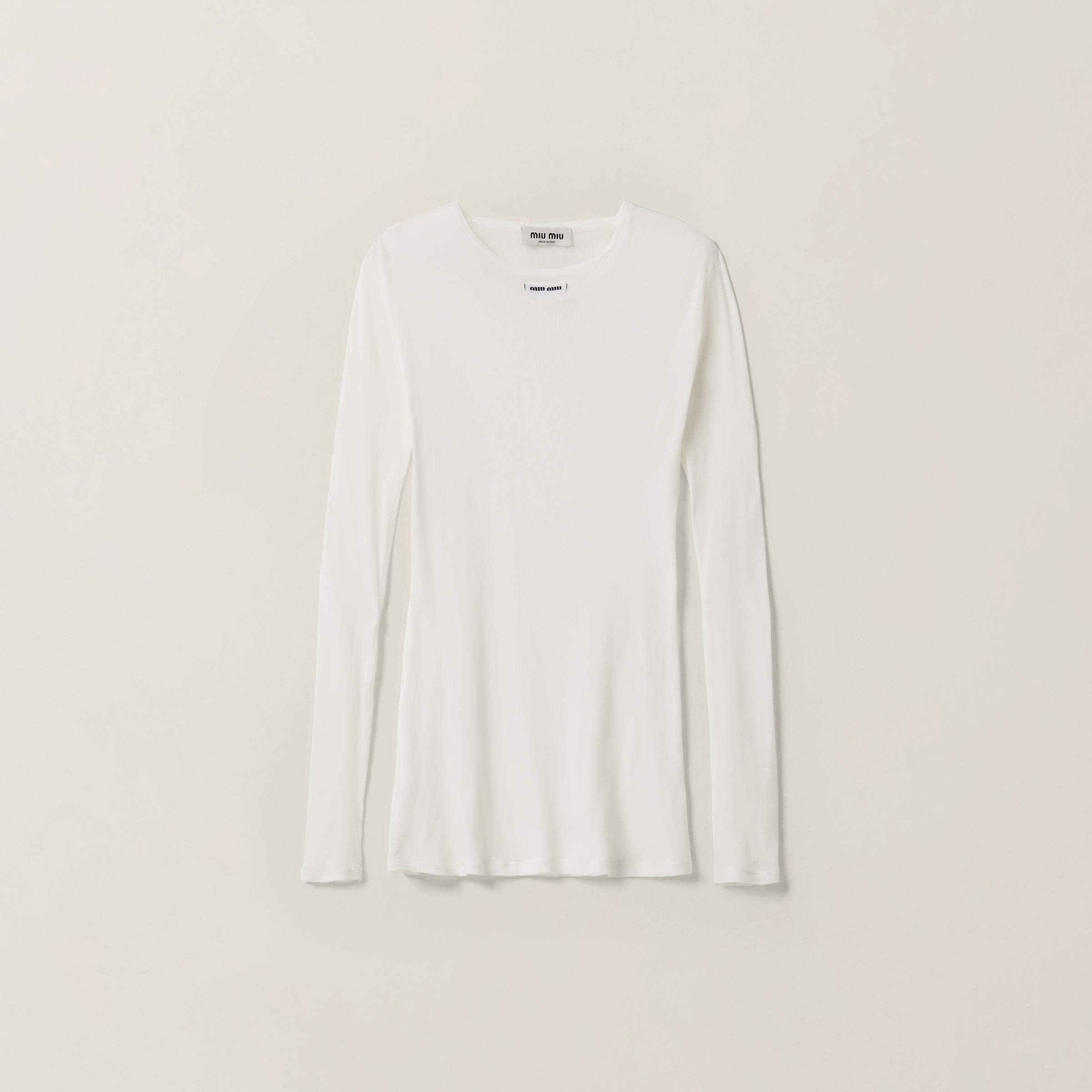 Ribbed knit jersey dress