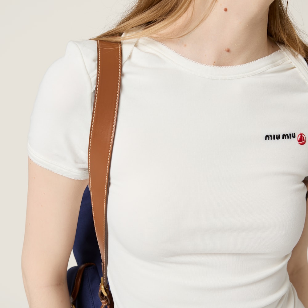 Petit Bateau X Miu Miu stretch jersey regular T-shirt