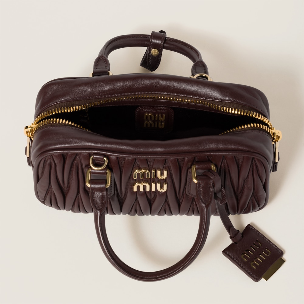 Arcadie matelassé nappa leather bag