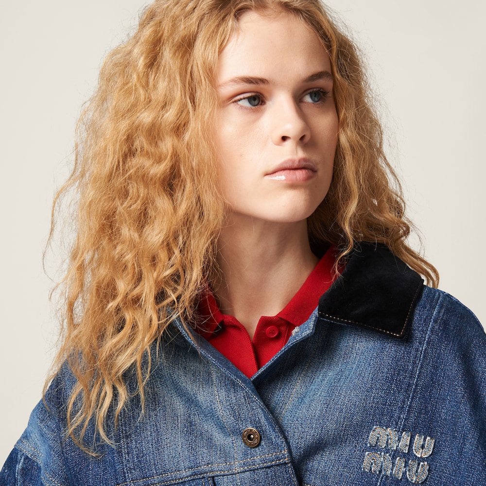 Denim trucker jacket