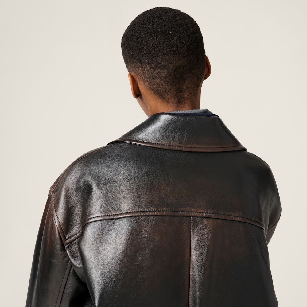 Nappa leather jacket