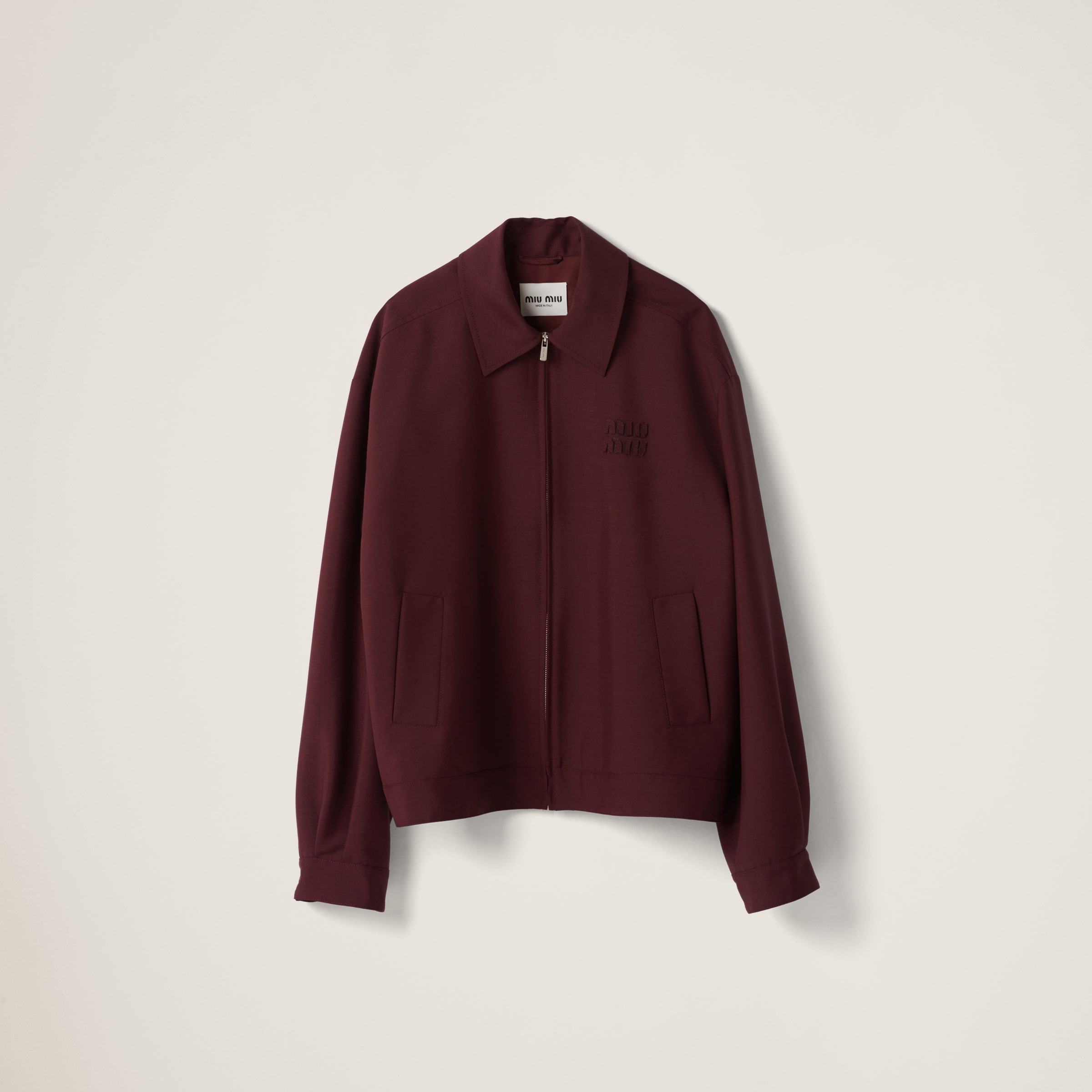 Mohair blouson jacket