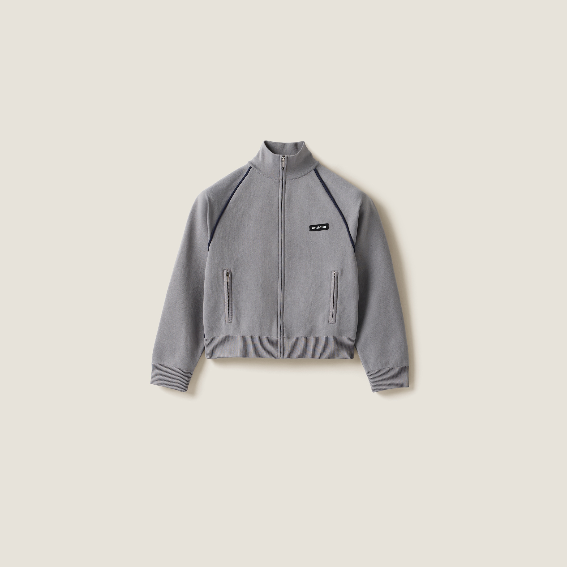 Technical yarn zipper cardigan