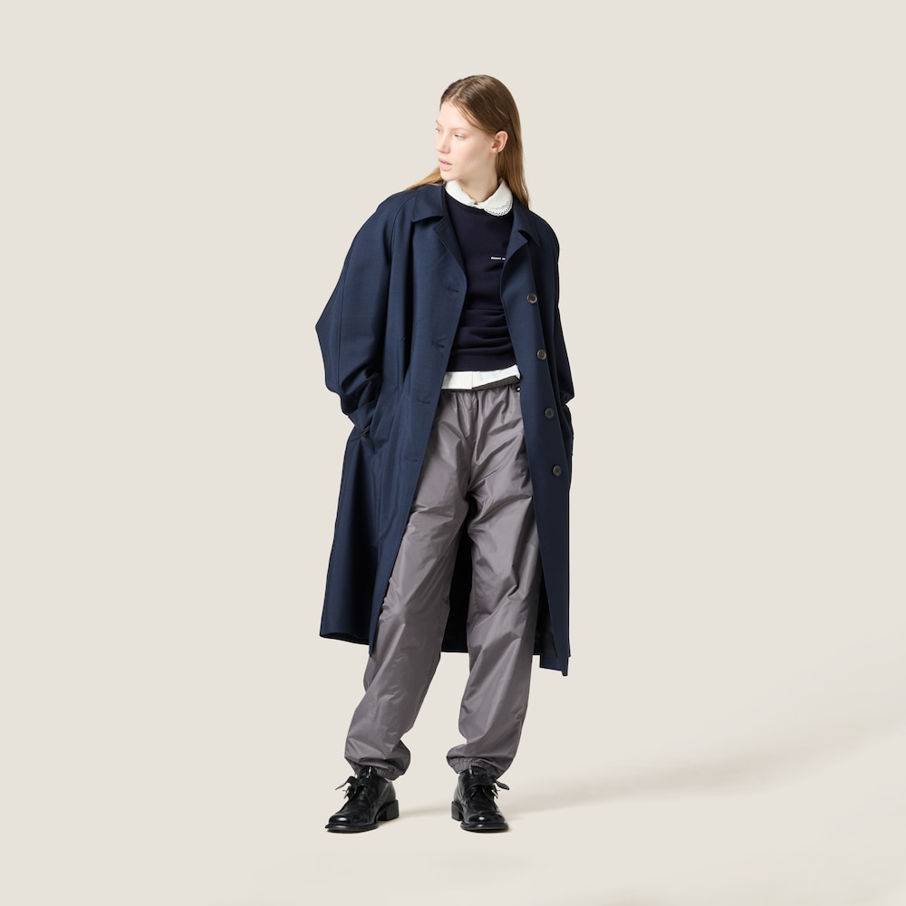 Technical silk joggers