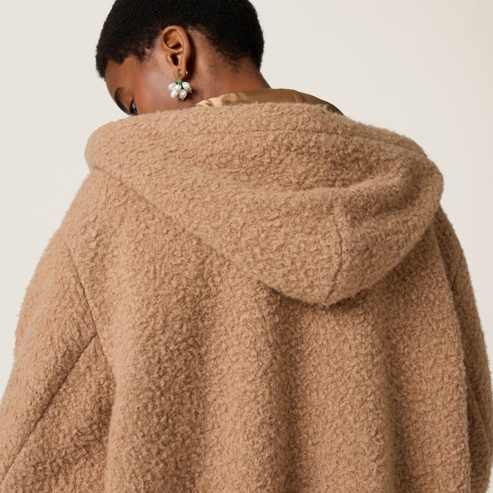 Pile hoodie jacket
