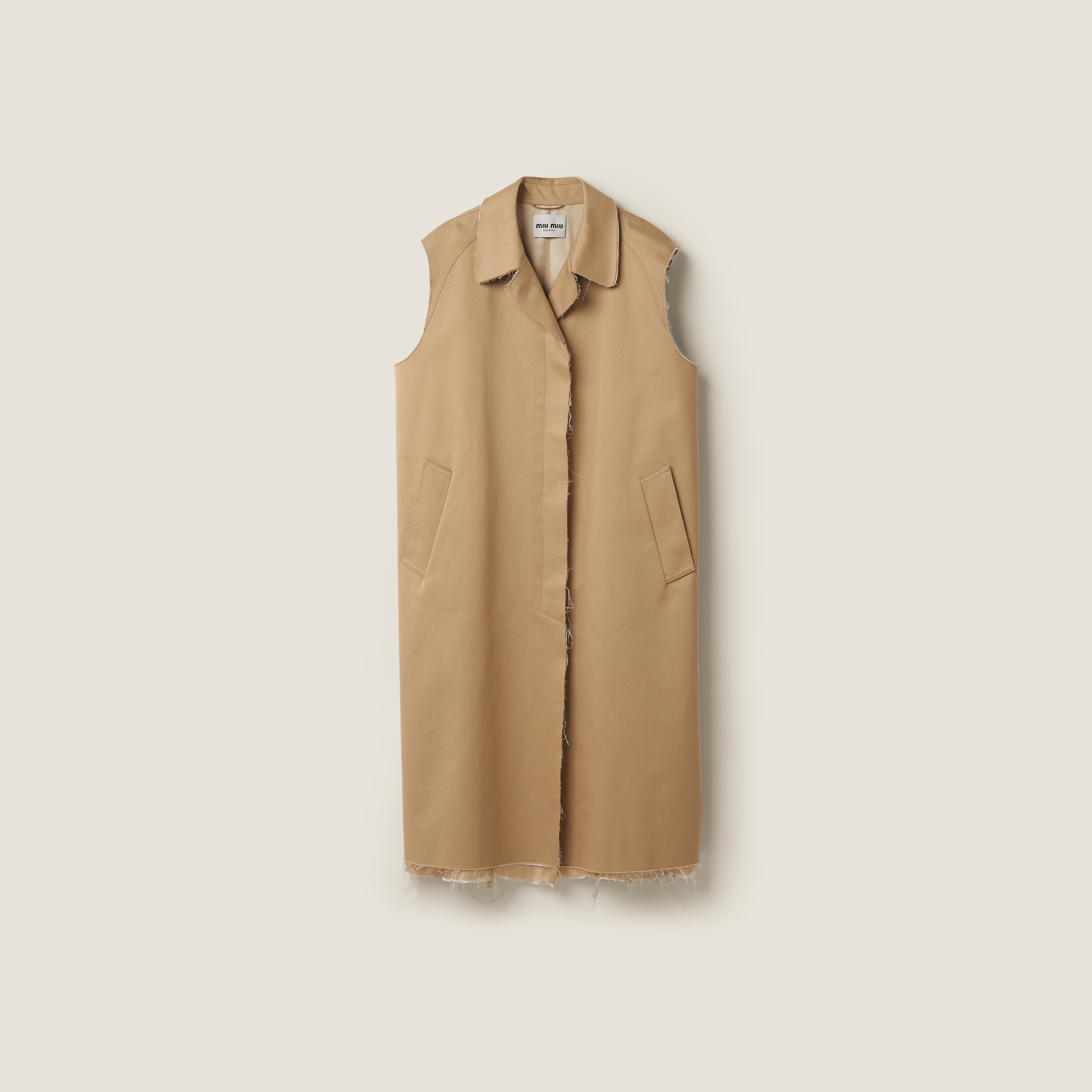 Single-breasted chino coat