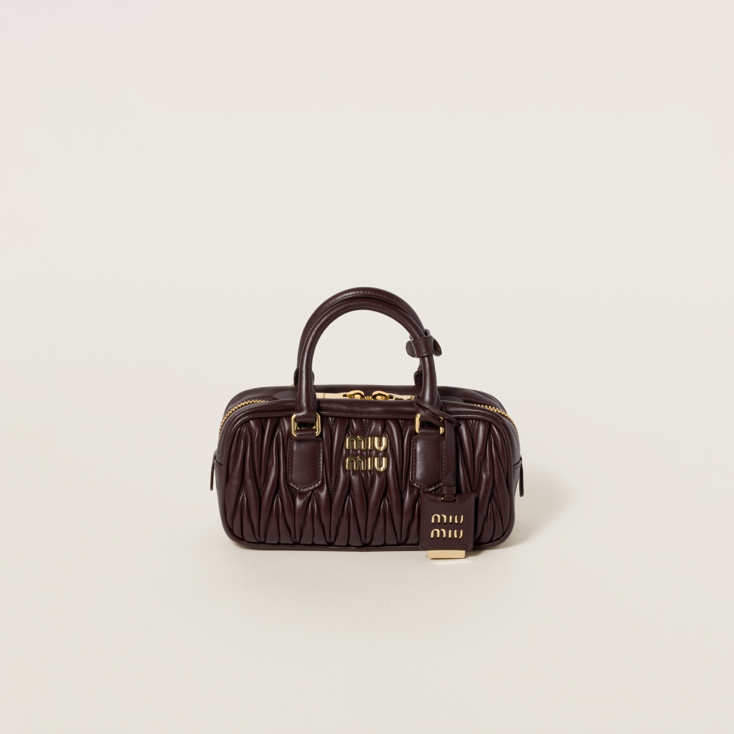 Arcadie matelassé nappa leather bag