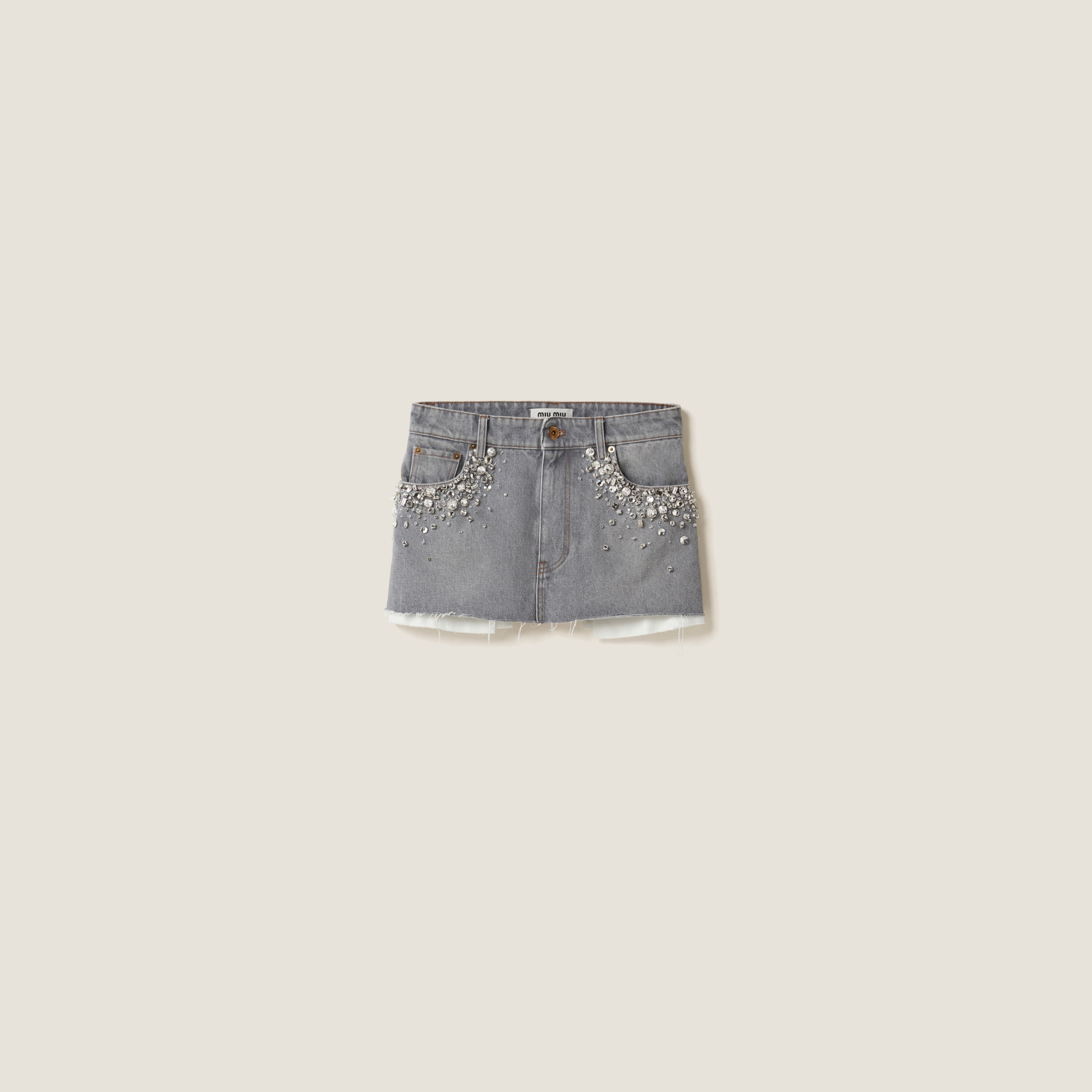 Denim miniskirt