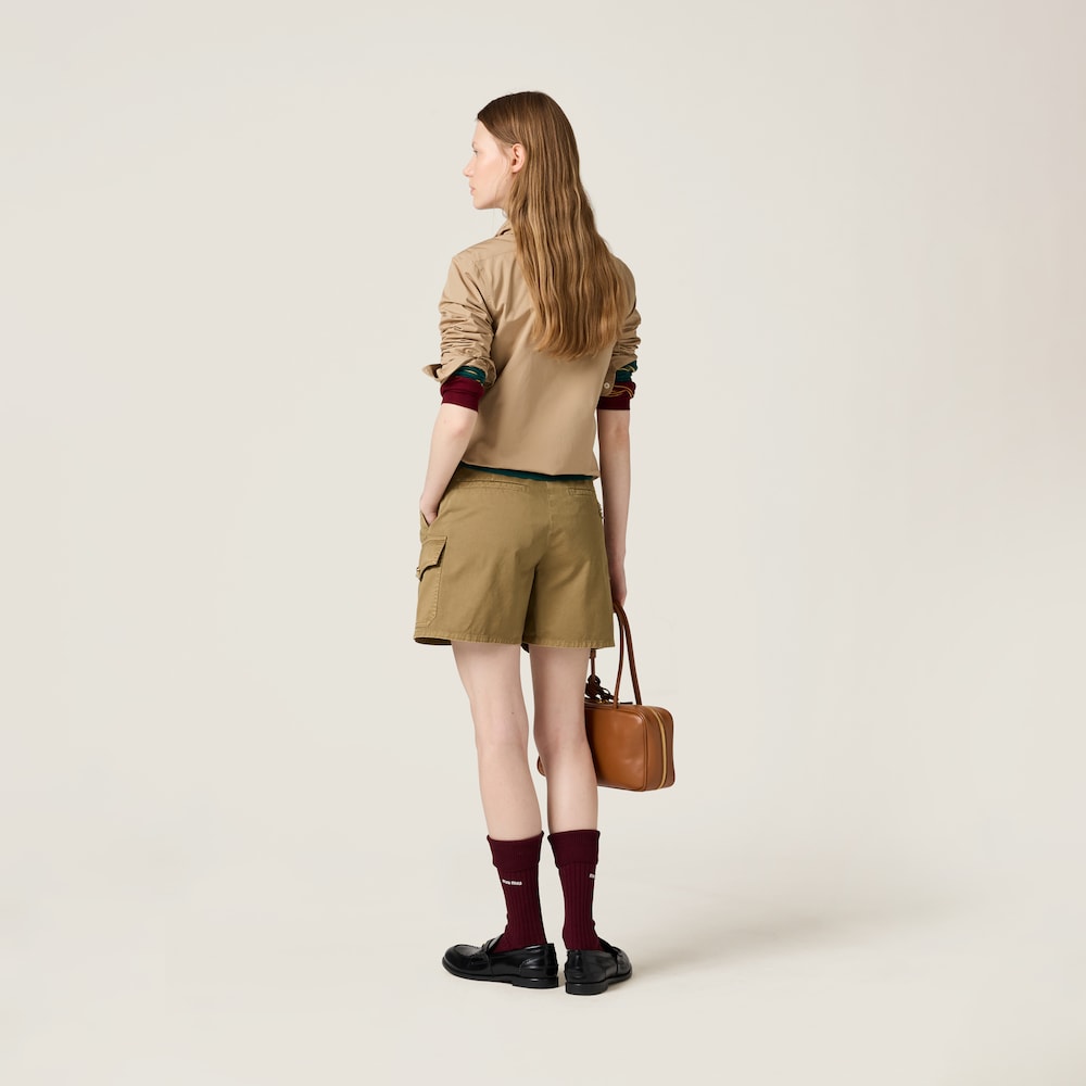 Poplin shirt with neckerchief